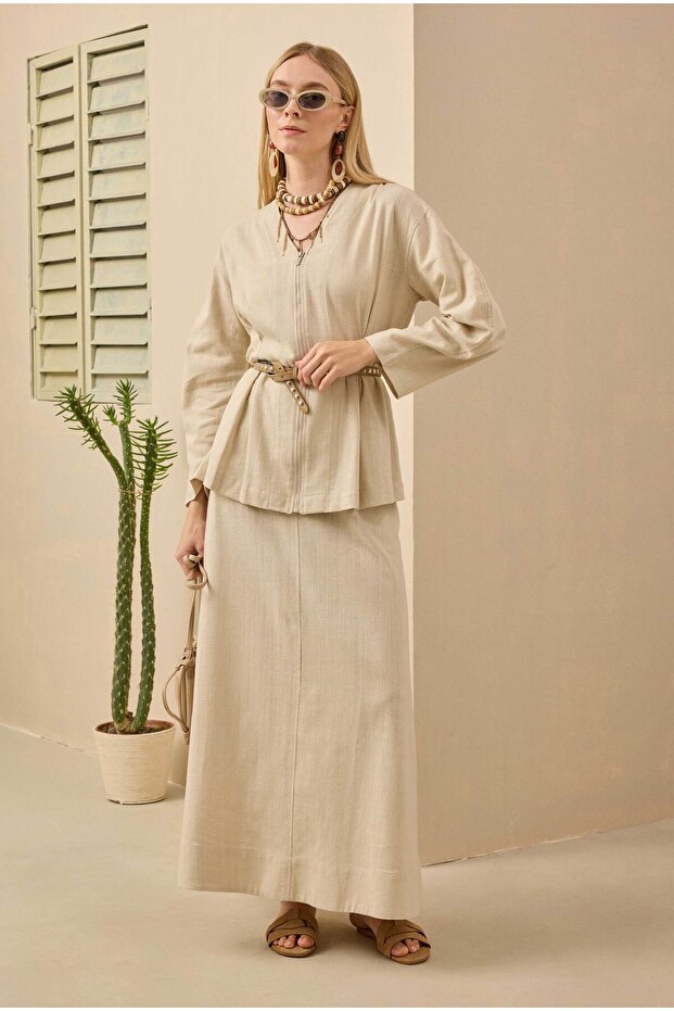 Cotton Linen Skirt