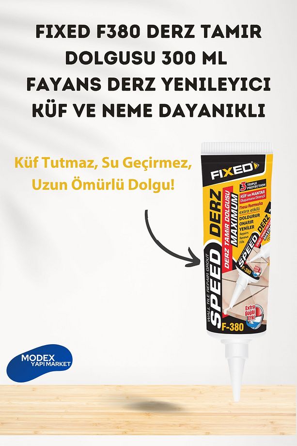 Fayans Arası Derz Tamir Dolgusu 300 ml Hazır Fayans Derz Yenileyici Küf Ve Neme Dayanıklı - 1