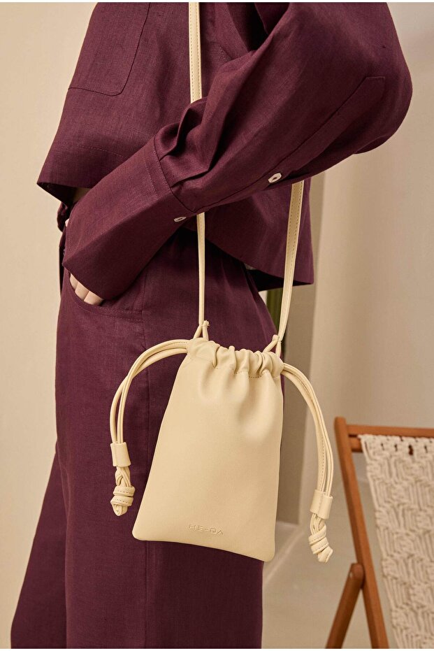 Mini Kese Çanta Tereyağ - 1