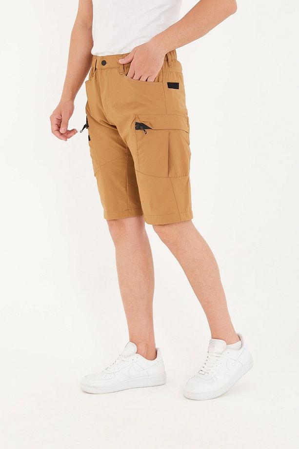 Kadın Erkek Unisex Su İtici Spor Likralı Yazlık Taktik Şort - 5 Cepli Regular Kalıp - 4