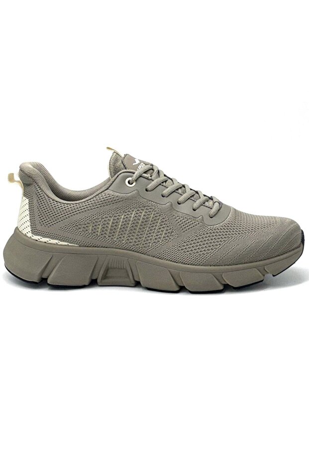 Meru Flex Phlon Light Sole Lace-Up Sports Shoes Gray