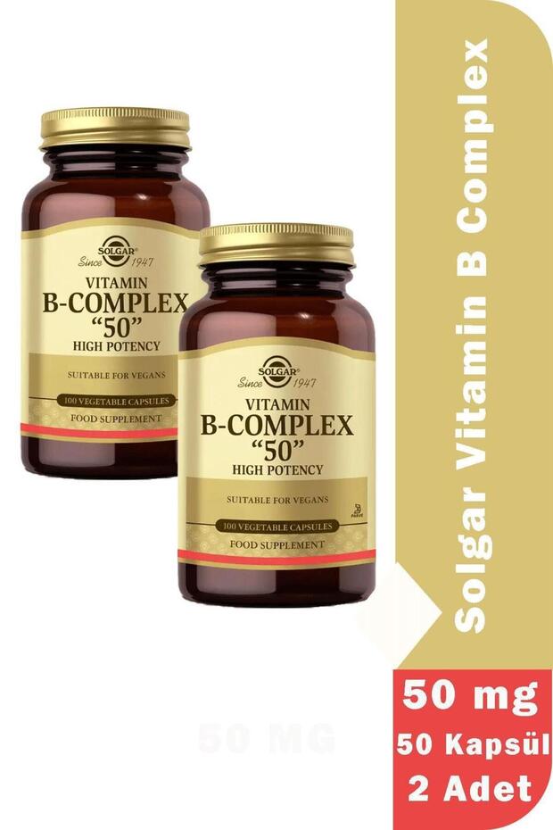 Vitamin B-Complex 50mg 50 Kapsül 2 Adet - 1