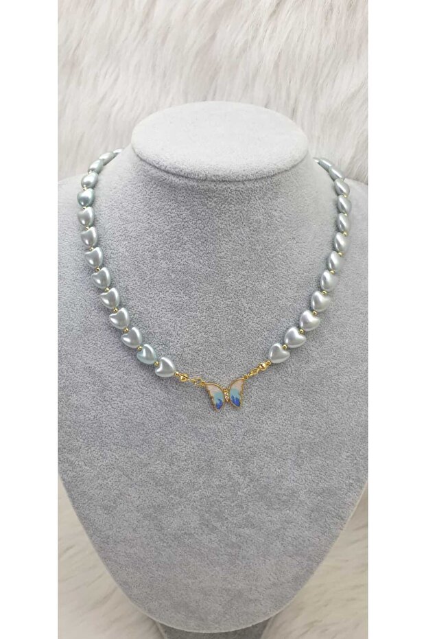 Heart Butterfly Figure Necklace Gift Accessory Jewelry