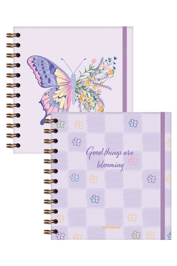 15x15 cm Kare 2'li Set Spiralli Süresiz Planlayıcı Ajanda ve Defter - 6