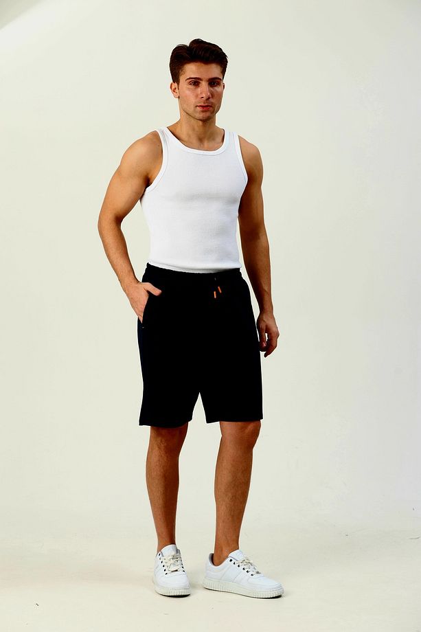 Moda Erkek Lacivert Şort - 4