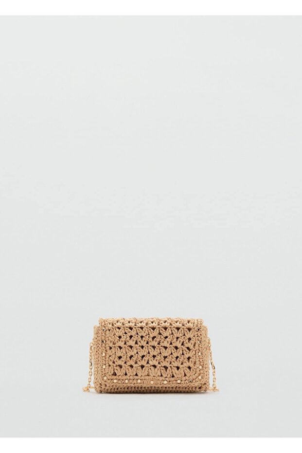 Doğal lif mini omuz çantası - 2