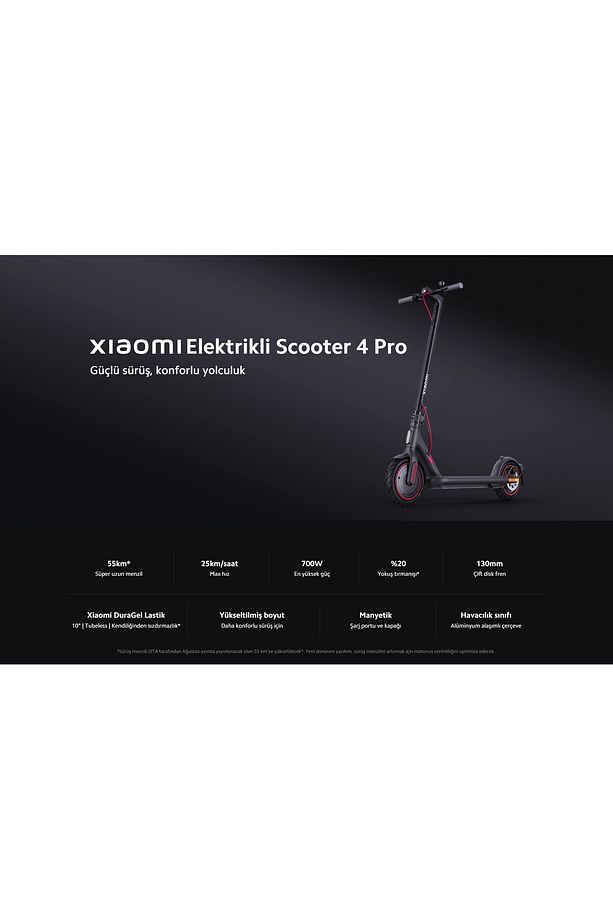 Mi Electric Scooter 4 Pro Siyah Elektrikli Scooter - 2