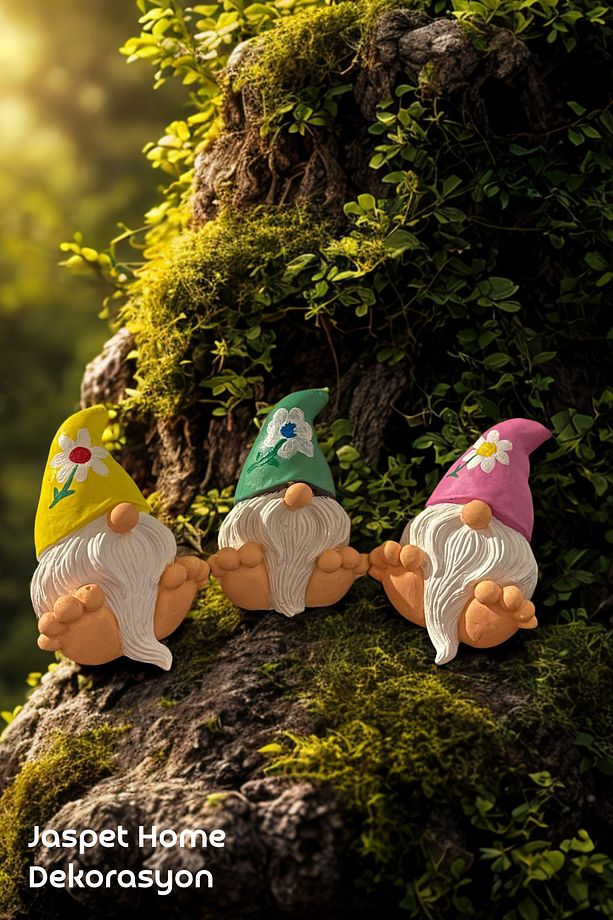Sevimli Biblo 3'lü Cüce Şans Bereket Huzur Sevimli Hediyelik Set - 5
