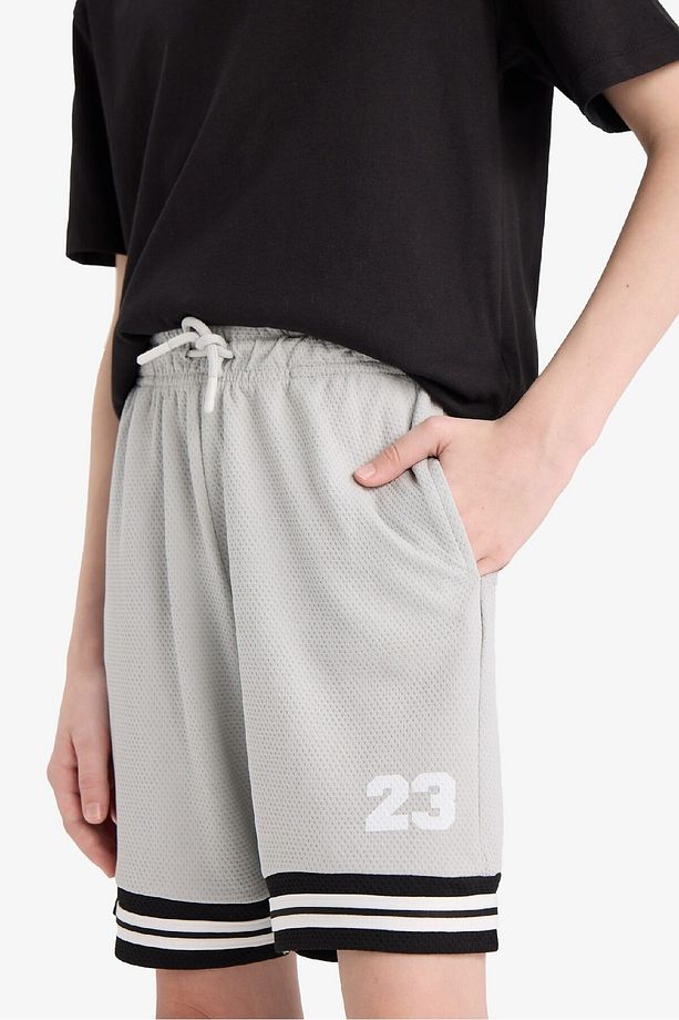 Erkek Çocuk Regular Fit Sayı Desenli Şort - 7