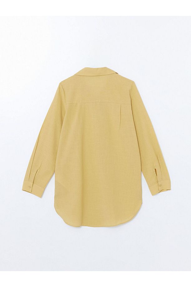 LCW Modest Yeşil Regular Fit Kadın Gömlek Tunik S5FH76Z8NVY25 - 6
