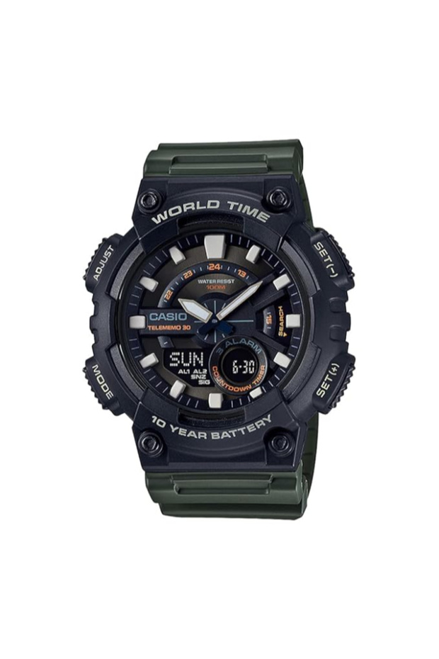 CASIO Men's Analog Black Dial Watch - AEQ-110W-3A - 2