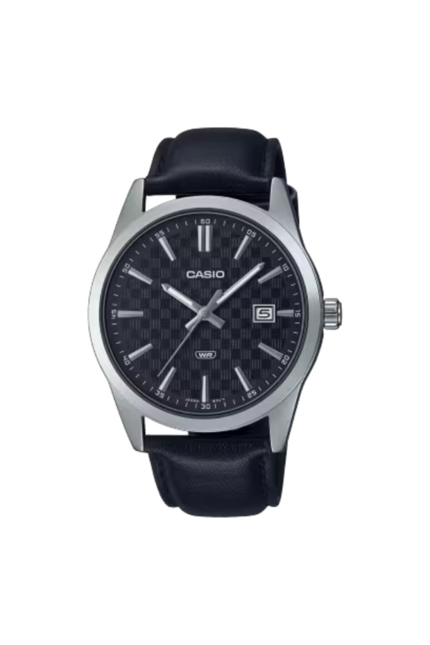 CASIO Men's Analog Black Dial Watch - MTP-VD03L-1AUDF - 1