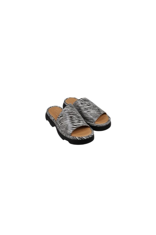 Freya Genuine Leather Asymmetric Women's Slippers