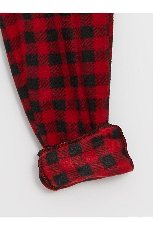 Beli Lastikli Ekose Polar Erkek Çocuk Pijama Alt (W3) - 2
