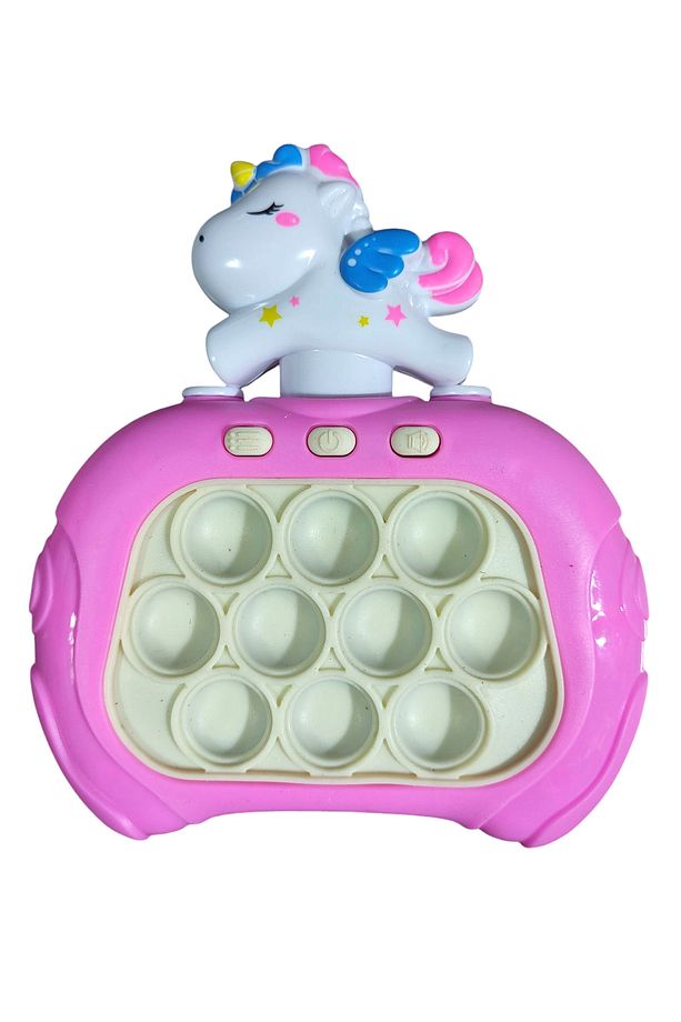 Popit Makinesi Işıklı Oyun Fast Push Pilli Fidget Kabarcık - Unicorn - 3