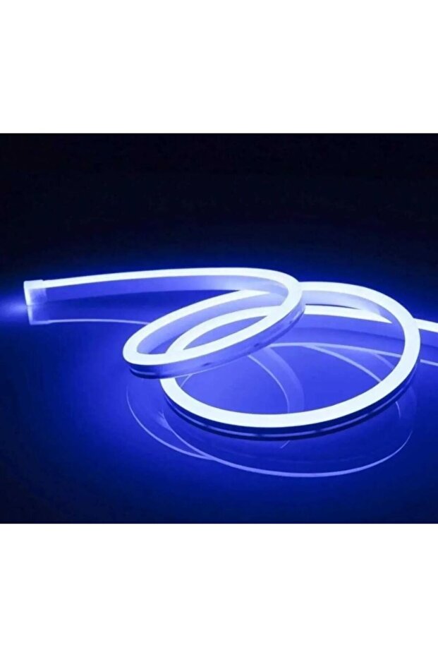 Neon Esnek Şerit Led 3 Metre MAVİ + 220 Volt Fiş - 3