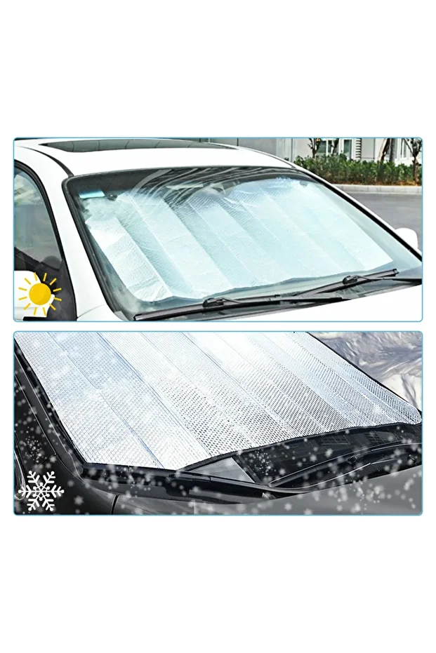 For Chevrolet Colarada 2015-2016-2017-2018-2019-2020-2021-2022 Auto Front Windshield Sunshade with Suction Cups - 5