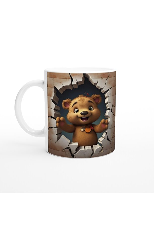 Cute Bear Printed Mug Cup - 1