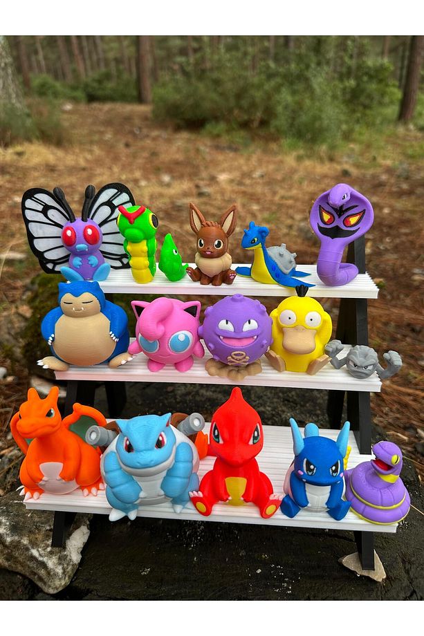Pokemon Figür Snorlax Koffing Lapras Eevee Jiigglypuff Psyduck Charizard Caterpie ButterfreeArbok5Cm - 2