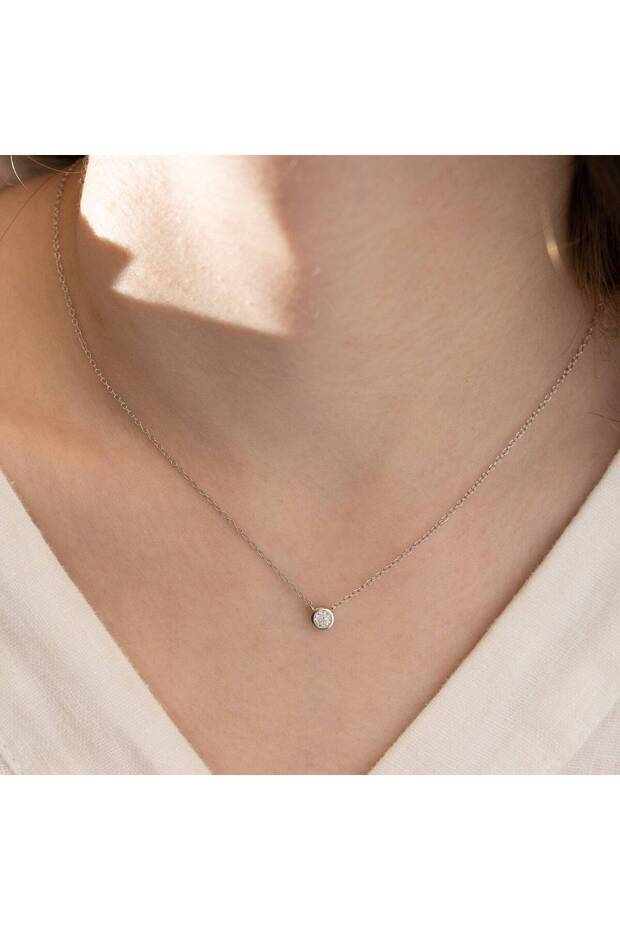 Mini Oval TekTaş 925 Ayar - 2