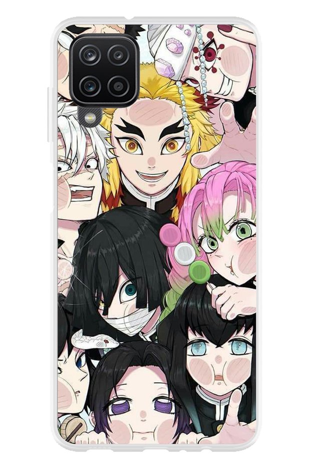 Galaxy A22 - M22 - M32 Compatible Demon Slayer Manga Transparent Silicone Case