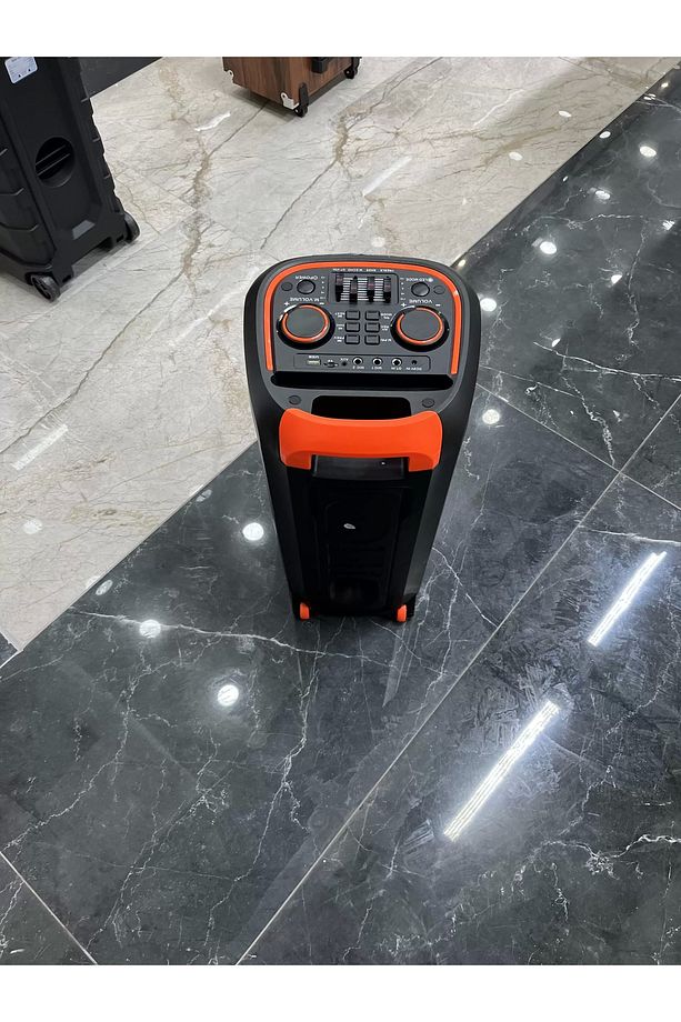 NDR-1098 Taşınabilir Büyük Boy Ses Sistemi Bluetooth Mikrofonlu Parti Hoparlör - 4