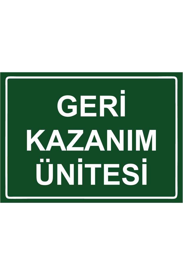 Recovery Unit Isg Warning Sign Pvc A3 30X42 cm