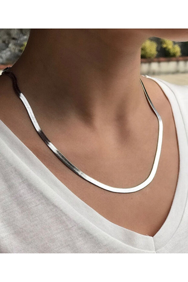 Steel Italian Chain Necklace