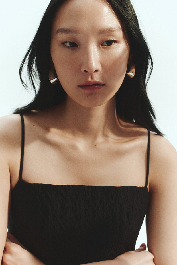 Jakarlı Dokuma Elbise - 4