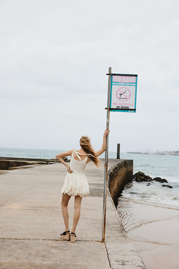 Balon Etekli Elbise - 4