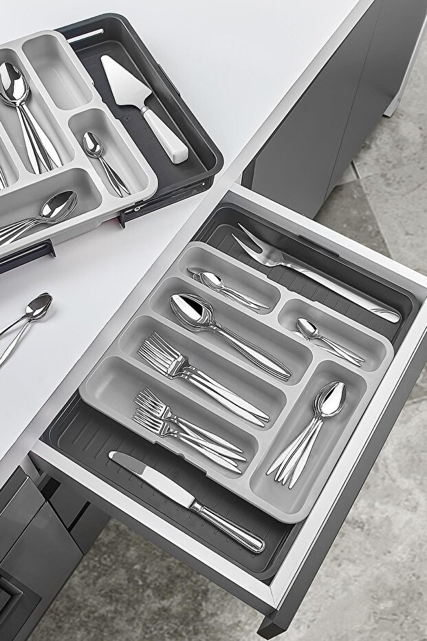 Double-Sided Extendable Adjustable Drawer Spoon Holder 721772 - 4