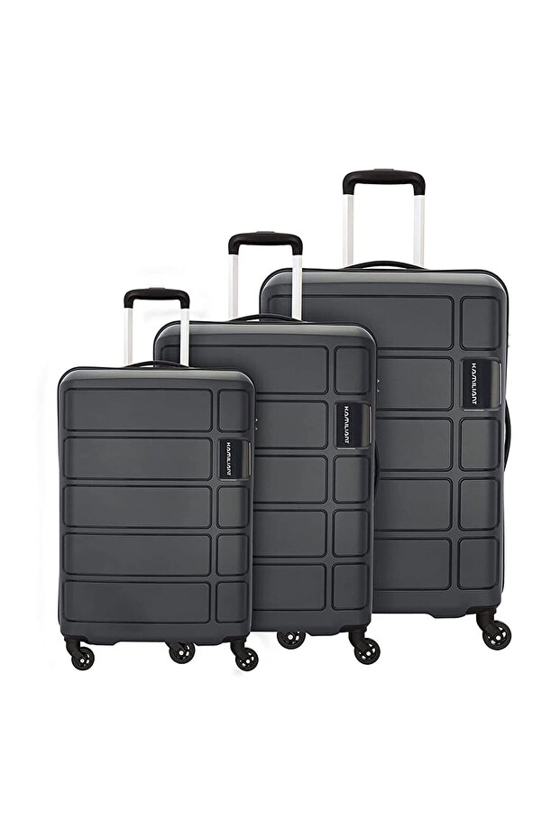 مجموعة حقائب هارير الصلبة، 3 قطع (55 + 68 + 79 سم)، باللون الأسود