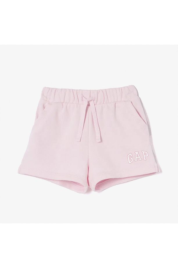 Logo Pull On Çocuk Pembe Şort - 1
