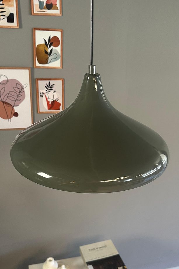 Champion Antrasit Renk Tekli Avize Sarkıt Salon Mutfak Cafe Butik Lamba Aydınlatma Avizeler - 2