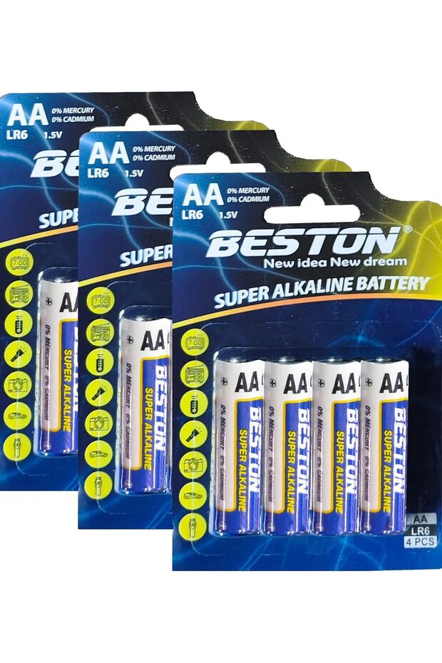 AA Super Alkaline Battery - Pack of 12