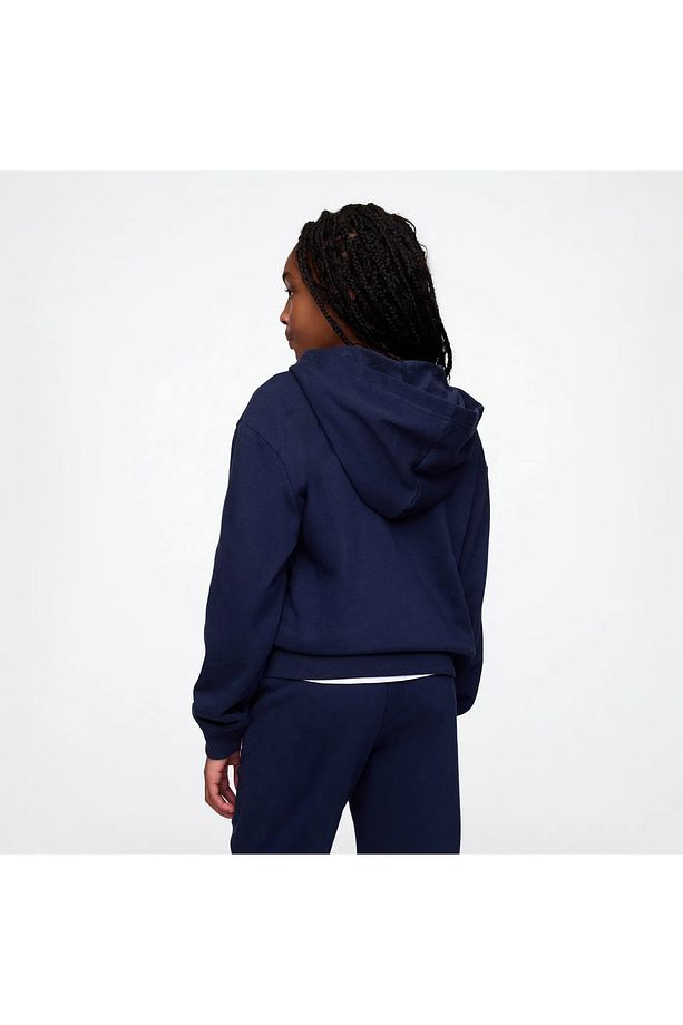Gap Logo Relaxed Fit Çocuk Lacivert Sweatshirt - 3