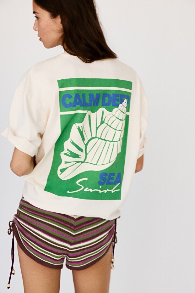 Deniz kabuğu tişört - 1