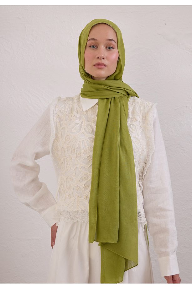 SOFT VİSKON ŞAL MATCHA - 4