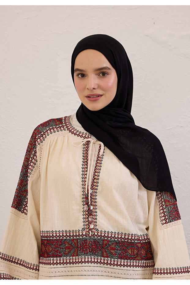 SOFT VİSKON ŞAL SİYAH - 4