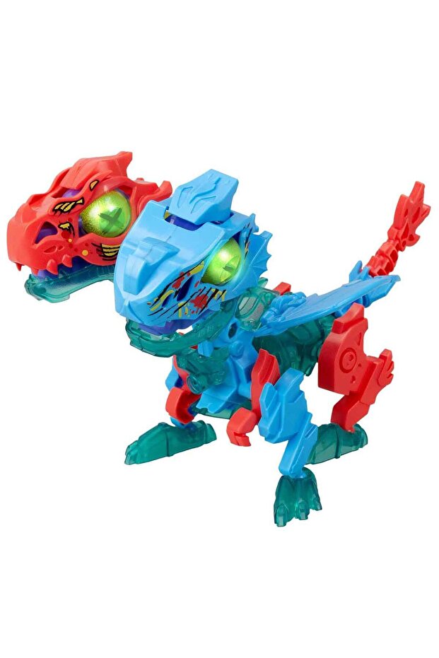 Sesli ve Işıklı Biopod Zombies Inmotion İkili Dinozor Robot S4 - Fire Dragon Ve Ice Dragon - 4