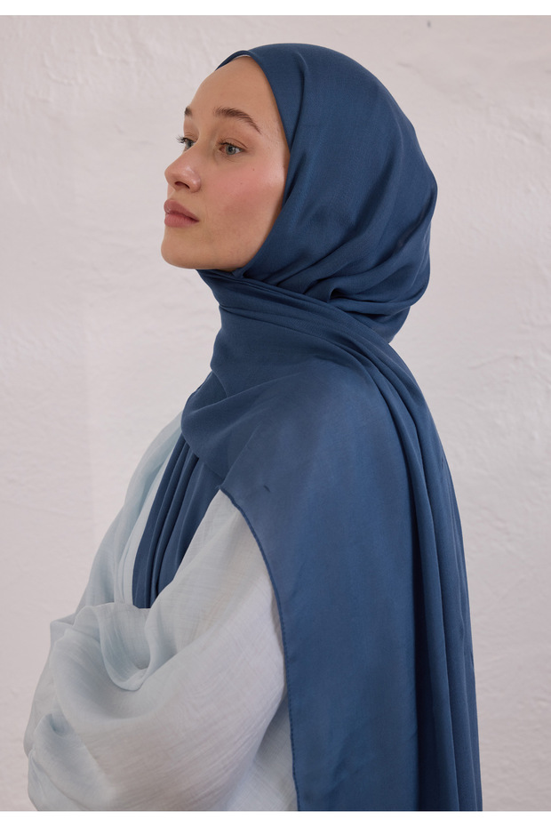 SOFT VİSKON ŞAL İNDİGO - 2