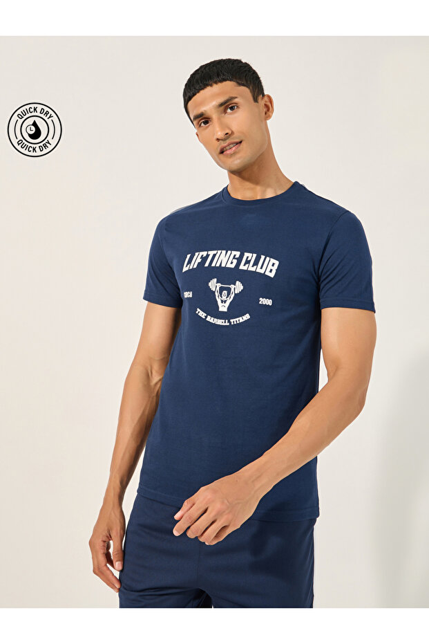 Graphic Print Crew Neck Regular Fit T-Shirt