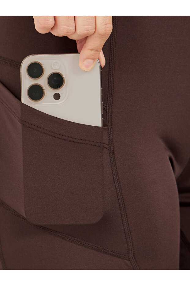 Brown Solid Activewear Set - 5