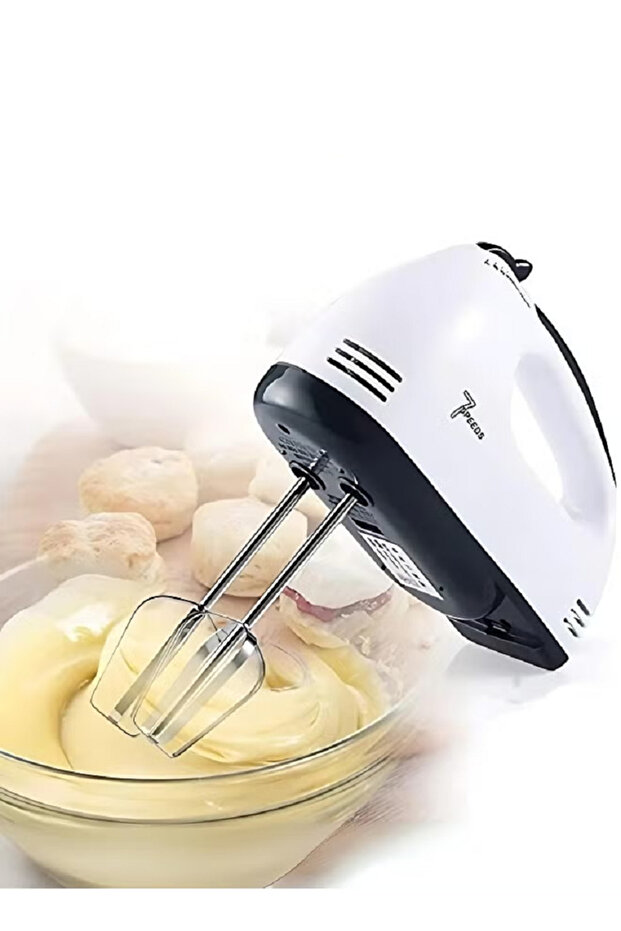 7 Gear Electric Egg Beater Automatic Hand Mixer Blender Plastics Rotating Push Whisk Cream Mixer