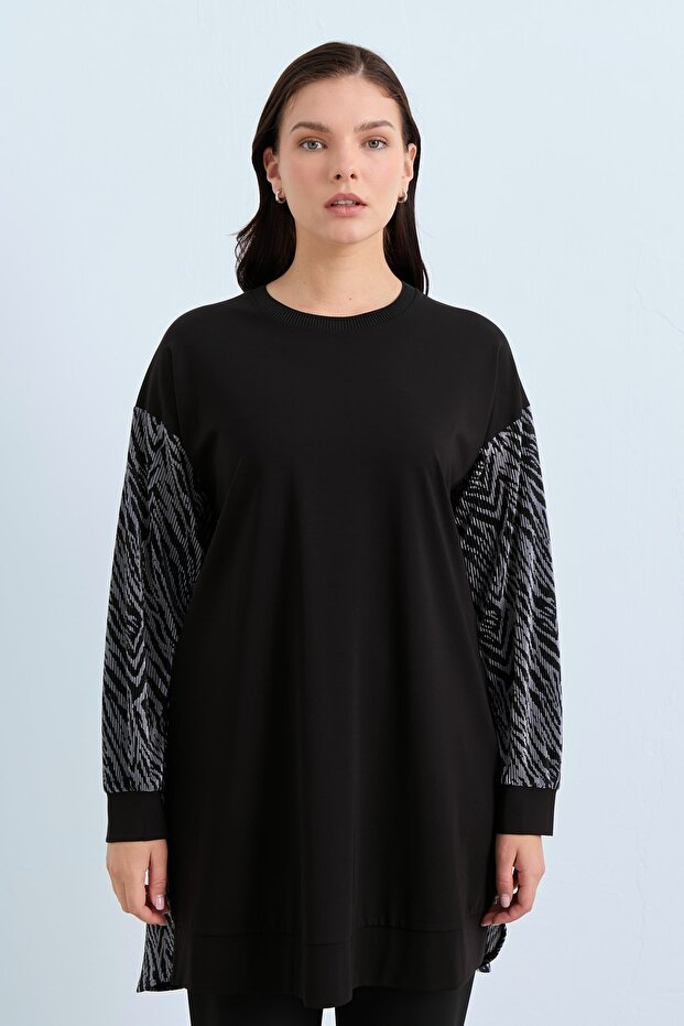 Rahat Kalıp Örme Çelik Tunik Antrasit - 1