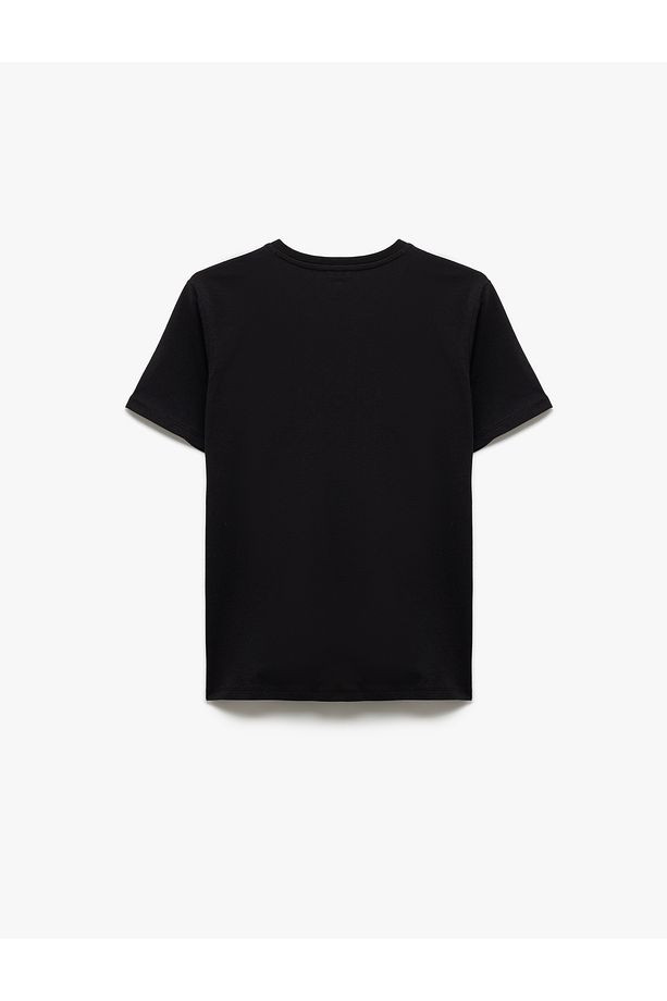 Pamuklu Regular Fit Kısa Kollu Bisiklet Yaka Kadın Basic Tişört - 4