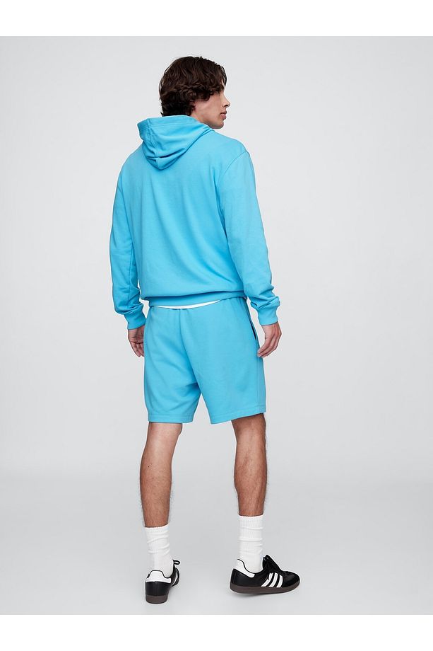 Erkek Mavi Relaxed Gap Logo Şort - 3