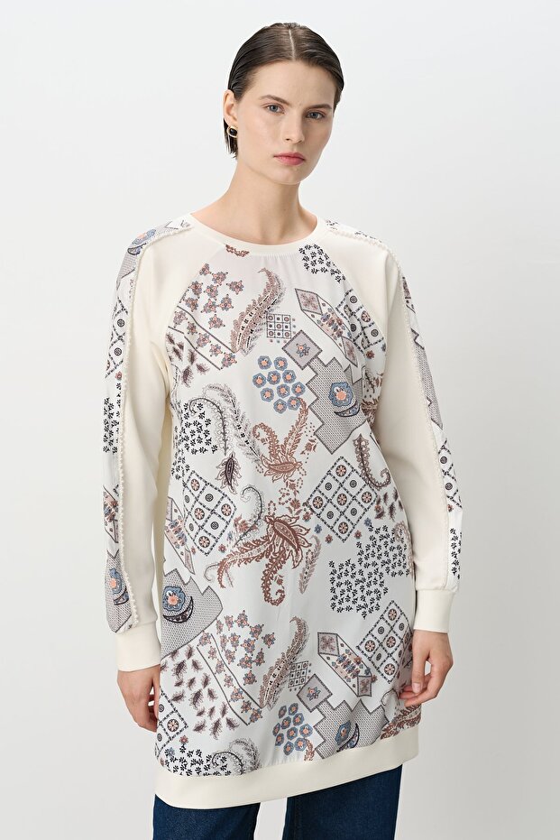 Rahat Kalıp Bambu Tunik Ekru - 1