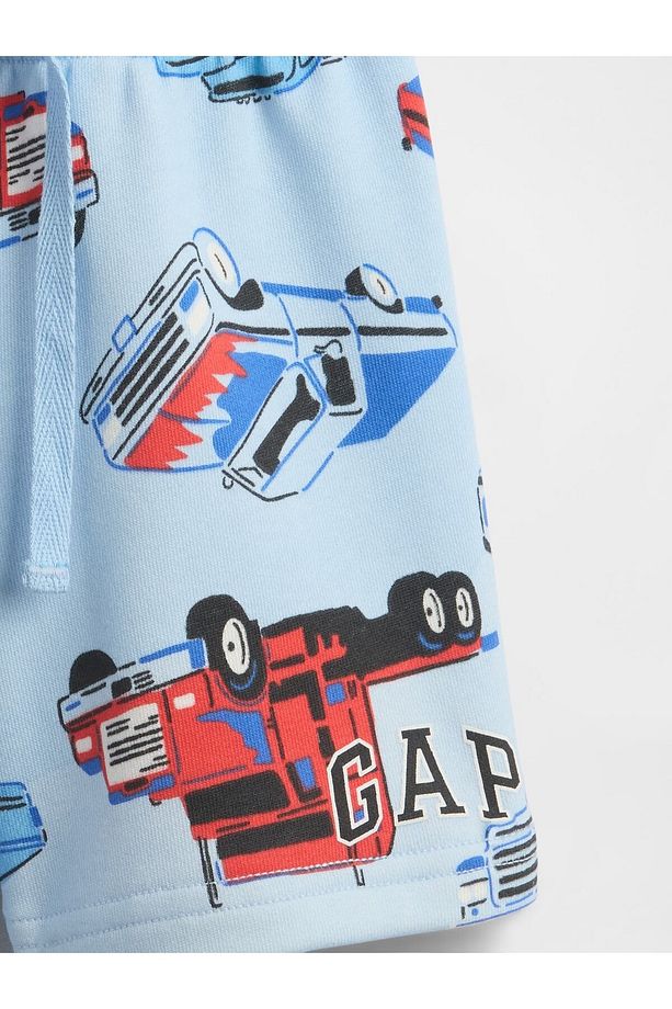 Erkek Bebek Mavi Gap Logo Relaxed Pull-On Şort - 2