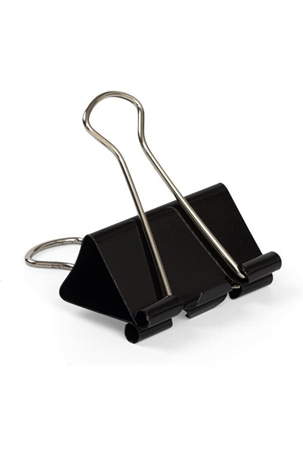 Metal Binder Clips, 41mm, 12 pcs, Black